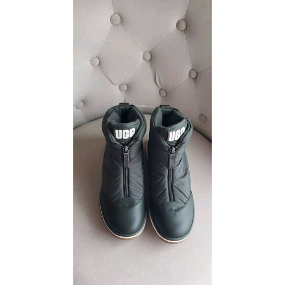 NEW UGG WOMEN'S LAKESIDER WATERPROOF FRONT ZIP BOOTS  FOREST NIGHT SZ 8.5 - Picture 5 of 7